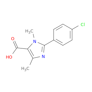 2-(4-CHLOROPHENYL)-1,4-DIMETHYL-1H-IMIDAZOLE-5-CARBOXYLIC ACID