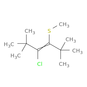 3-Hexene, 3-chloro-2,2,5,5-tetramethyl-4-(methylthio)-