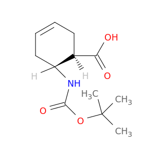 反式-6-(叔丁氧基羰基氨基)环己-3-烯-1-羧酸