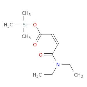 2-Butenoic acid, 4-(diethylamino)-4-oxo-, trimethylsilyl ester, (Z)-