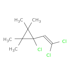 Cyclopropane, 1-chloro-1-(2,2-dichloroethenyl)-2,2,3,3-tetramethyl-