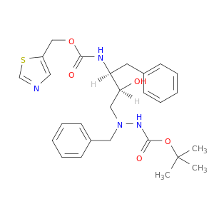 Hydrazinecarboxylicacid,2-[2-hydroxy-4-phenyl-3-[[(5-thiazolylmethoxy)carbonyl]amino]butyl]-2-(phenylmethyl)-,1,1-dimethylethyl ester, [S-(R*,R*)]- (9CI)