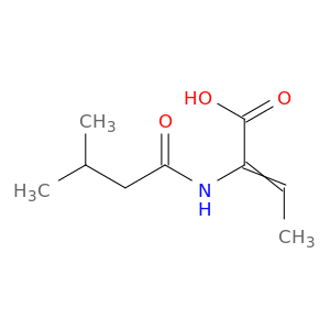2-Butenoic acid,2-[(3-methyl-1-oxobutyl)amino]-, (Z)- (9CI)