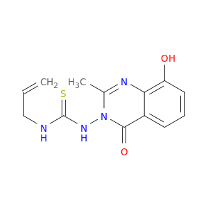 Thiourea,N-(8-hydroxy-2-methyl-4-oxo-3(4H)-quinazolinyl)-N'-2-propen-1-yl-