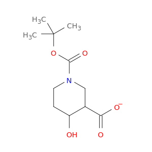 1-(叔丁氧基羰基)-4-羟基哌啶-3-甲酸