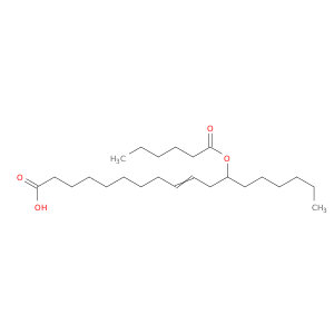 9-Octadecenoic acid, 12-[(1-oxohexyl)oxy]-