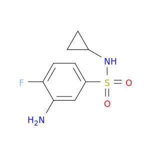 3-Amino-N-cyclopropyl-4-fluorobenzene-1-sulfonamide