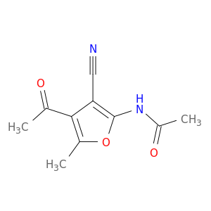 Acetamide, N-(4-acetyl-3-cyano-5-methyl-2-furanyl)-