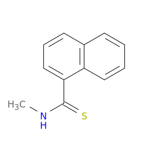 1-Naphthalenecarbothioamide, N-methyl-