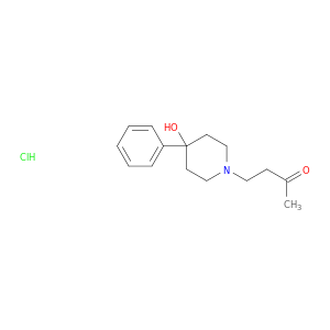 2-Butanone, 4-(4-hydroxy-4-phenyl-1-piperidinyl)-, hydrochloride