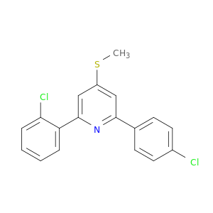 Pyridine, 2-(2-chlorophenyl)-6-(4-chlorophenyl)-4-(methylthio)-