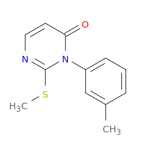 4(3H)-Pyrimidinone, 3-(3-methylphenyl)-2-(methylthio)-