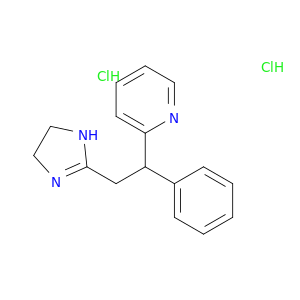 Pyridine,2-[2-(4,5-dihydro-1H-imidazol-2-yl)-1-phenylethyl]-, hydrochloride (1:2)