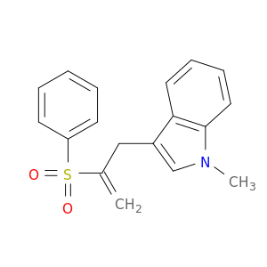 1H-Indole, 1-methyl-3-[2-(phenylsulfonyl)-2-propen-1-yl]-