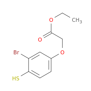Acetic acid, (3-bromo-4-mercaptophenoxy)-, ethyl ester