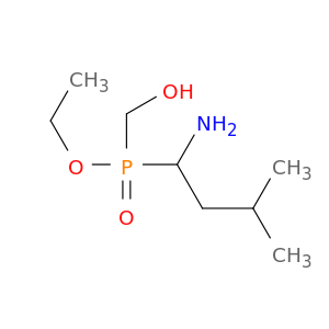Phosphinic acid, (1-amino-3-methylbutyl)(hydroxymethyl)-, ethyl ester