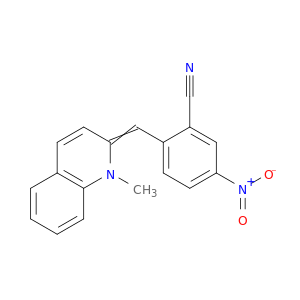 Benzonitrile, 2-[(1-methyl-2(1H)-quinolinylidene)methyl]-5-nitro-