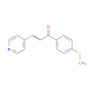 2-Propen-1-one, 1-[4-(methylthio)phenyl]-3-(4-pyridinyl)-