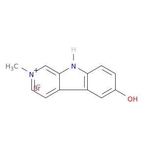 9H-Pyrido[3,4-b]indolium, 6-hydroxy-2-methyl-, bromide