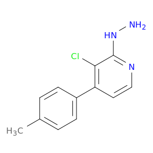 Pyridine, 3-chloro-2-hydrazinyl-4-(4-methylphenyl)-
