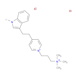 4-[2-(1h-indol-3-yl)ethyl]-1-[3-(trimethylammonio)propyl]pyridinium dibromide