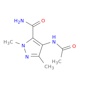 1H-Pyrazole-5-carboxamide, 4-(acetylamino)-1,3-dimethyl-