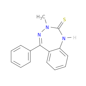 2H-1,3,4-Benzotriazepine-2-thione, 1,3-dihydro-3-methyl-5-phenyl-