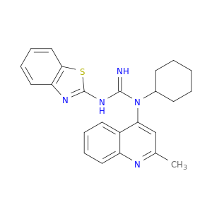 N-2-BENZOTHIAZOLYL-N'-CYCLOHEXYL-N'-(2-METHYL-4-QUINOLINYL)GUANIDINE