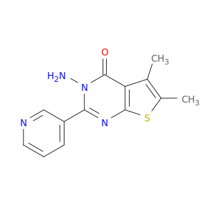 Thieno[2,3-d]pyrimidin-4(3H)-one, 3-amino-5,6-dimethyl-2-(3-pyridinyl)-