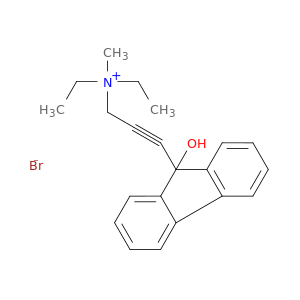 2-PHALYN-1-氨基,N,N-二乙基-3-(9-羟基-9H-芴-9-基)-N-甲基-,溴(1：1)