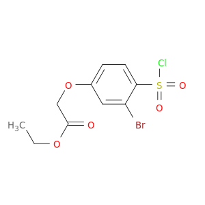 Acetic acid, [3-bromo-4-(chlorosulfonyl)phenoxy]-, ethyl ester