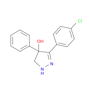 1H-Pyrazol-4-ol, 3-(4-chlorophenyl)-4,5-dihydro-4-phenyl-
