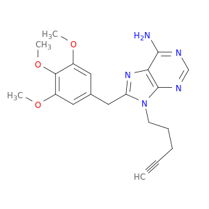 9H-Purin-6-amine, 9-(4-pentynyl)-8-[(3,4,5-trimethoxyphenyl)methyl]-