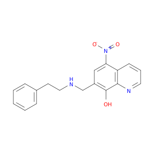 8-Quinolinol, 5-nitro-7-[[(2-phenylethyl)amino]methyl]-