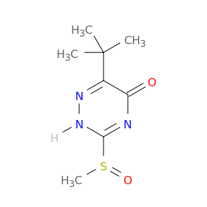 1,2,4-Triazin-5(2H)-one, 6-(1,1-dimethylethyl)-3-(methylsulfinyl)-