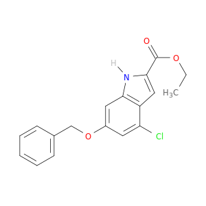 1H-Indole-2-carboxylic acid, 4-chloro-6-(phenylmethoxy)-, ethyl ester