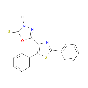 1,3,4-Oxadiazole-2(3H)-thione, 5-(2,5-diphenyl-4-thiazolyl)-
