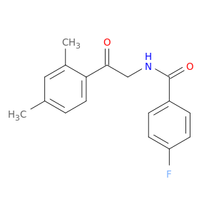 Benzamide, N-[2-(2,4-dimethylphenyl)-2-oxoethyl]-4-fluoro-