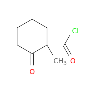 Cyclohexanecarbonyl chloride, 1-methyl-2-oxo- (9CI)