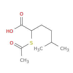 Hexanoic acid, 2-(acetylthio)-5-methyl-