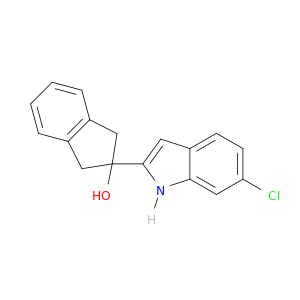 1H-Inden-2-ol, 2-(6-chloro-1H-indol-2-yl)-2,3-dihydro-