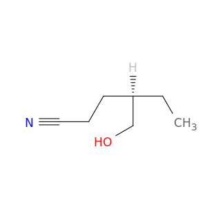 Hexanenitrile, 4-(hydroxymethyl)-, (4R)-