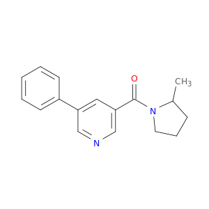 Pyrrolidine, 2-methyl-1-[(5-phenyl-3-pyridinyl)carbonyl]-