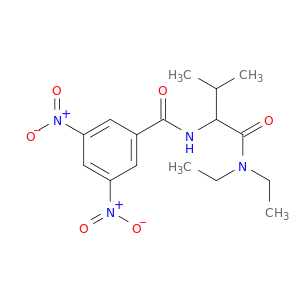 Benzamide, N-[1-[(diethylamino)carbonyl]-2-methylpropyl]-3,5-dinitro-