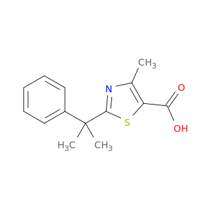 4-Methyl-2-(2-phenylpropan-2-yl)-1,3-thiazole-5-carboxylic Acid