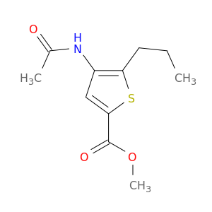 2-Thiophenecarboxylic acid, 4-(acetylamino)-5-propyl-, methyl ester
