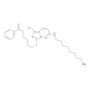 7-{2-[(8-aminooctyl)amino]-5-methylimidazo[1,5-b]pyridazin-7-yl}-1-phenylheptan-1-one