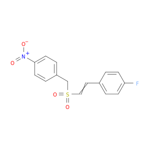 Benzene, 1-fluoro-4-[2-[[(4-nitrophenyl)methyl]sulfonyl]ethenyl]-