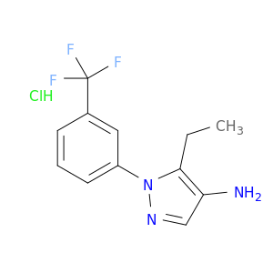 5-Ethyl-1-[3-(trifluoromethyl)phenyl]-1H-pyrazol-4-amine Hydrochloride