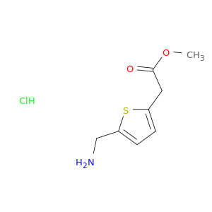 methyl 2-[5-(aminomethyl)thiophen-2-yl]acetate hydrochloride